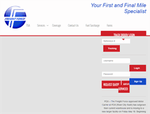 Tablet Screenshot of freightforce.com